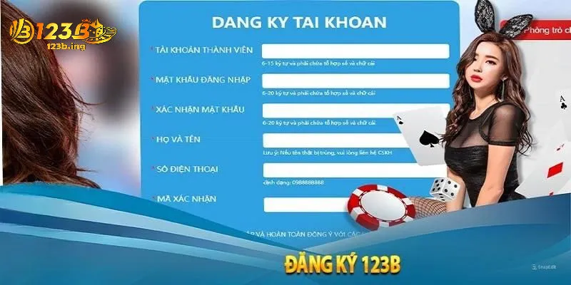 Hướng Dẫn Đăng Ký 123B - Đơn Giản Chỉ Trong Vài Bước